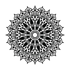 Hand drawn mandala. decoration in ethnic oriental  doodle ornament.