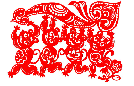 Traditional Paper cut tiger art And craft