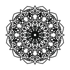 Hand drawn mandala. decoration in ethnic oriental  doodle ornament.