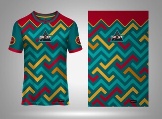 Sport jersey t-shirt. Soccer jersey mockup for football club. Sport pattern fabric textile. Sport background texture pattern  38 © avero