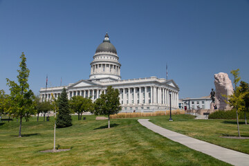 Utah state capitol building in Salt Lake City, Utah