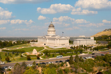 Utah state capitol building in Salt Lake City, Utah