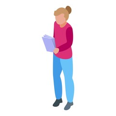 Mother diagnostic icon isometric vector. Medical health. Medicine treatment