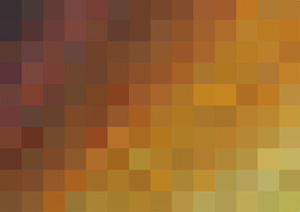 Background from brown and yellow colors squares. A backing of mosaic squares, space for your design or text, for publication, poster, calendar, post, wallpaper, postcard, banner, cover, website
