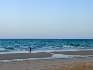 Fototapeta na wymiar Sifah beach, Muscat, Oman, March 3 2022 