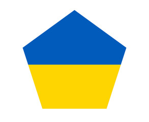 Ukraine Flag icon Symbol Design National Europe Vector Illustration
