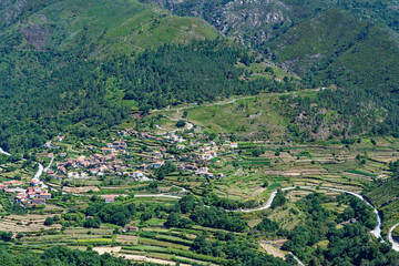 Tibet style landscape, Sistelo village, Peneda Geres, Minho, Portugal