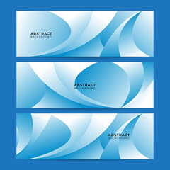 Vector abstract graphic design banner pattern background template. Blue abstract banner background