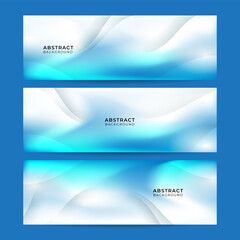 Vector abstract graphic design banner pattern background template. Blue abstract banner background