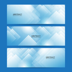 Fototapeta premium Vector abstract graphic design banner pattern background template. Blue abstract banner background