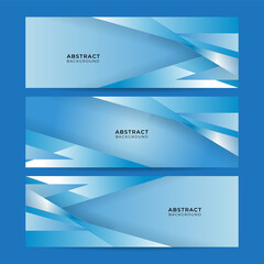 Fototapeta premium Vector abstract graphic design banner pattern background template. Blue abstract banner background