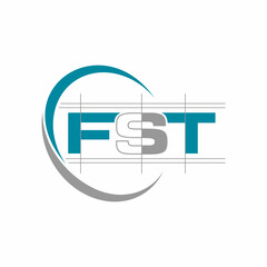 FST letter logo creative design with vector graphic, FST simple and modern logo.