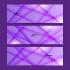 Vector abstract graphic design banner pattern background template. Purple violet abstract banner background