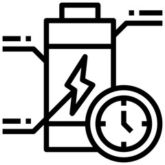 TIME line icon,linear,outline,graphic,illustration