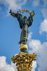 Independence Monument, a victory column located on Maidan Nezalezhnosti (Independence Square) in...
