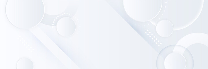 Vector abstract graphic design banner pattern background template. White abstract banner background