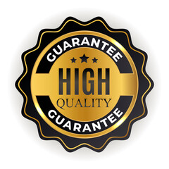 High quality golden label sign. illustration