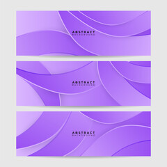 Vector abstract graphic design banner pattern background template. Purple violet abstract banner background