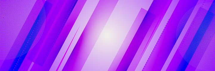 Fototapeta premium Vector abstract graphic design banner pattern background template. Purple violet abstract banner background