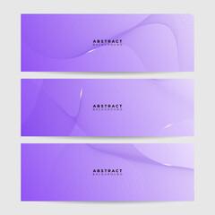 Fototapeta premium Vector abstract graphic design banner pattern background template. Purple violet abstract banner background