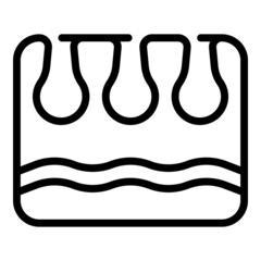 Clean hair skin icon outline vector. Laser epilation. Removal care