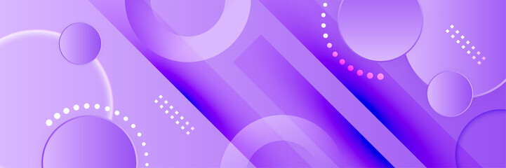 Vector abstract graphic design banner pattern background template. Purple violet abstract banner background