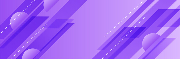 Vector abstract graphic design banner pattern background template. Purple violet abstract banner background