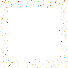 Party holiday abstract background template with confetti. illustration