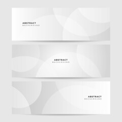 Fototapeta premium Vector abstract graphic design banner pattern background template. White abstract banner background