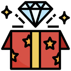 DIAMOND filled outline icon,linear,outline,graphic,illustration
