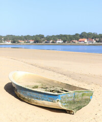 A boat on the beach