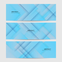 Fototapeta premium Vector abstract graphic design banner pattern background template. Blue abstract banner background