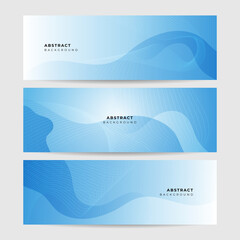 Vector abstract graphic design banner pattern background template. Blue abstract banner background