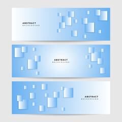 Vector abstract graphic design banner pattern background template. Blue abstract banner background