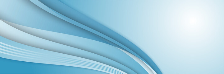 Obraz premium Vector abstract graphic design banner pattern background template. Blue abstract banner background