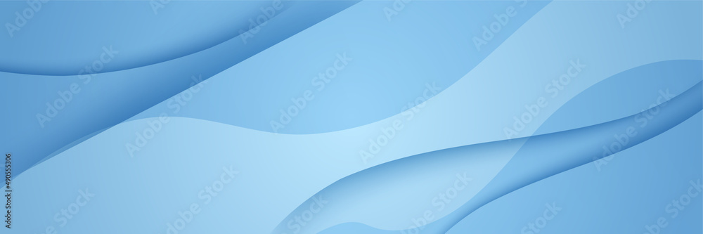 Wall mural vector abstract graphic design banner pattern background template. blue abstract banner background