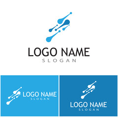 Molecule symbol logo template vector illustration design