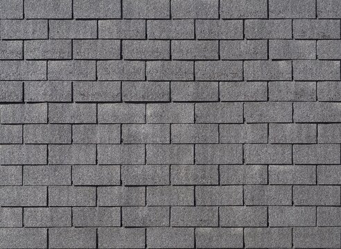 Dark gray cement brick wall. Background and texture  for copy space