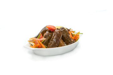 Arabic food and Persian cuisine on isolated background