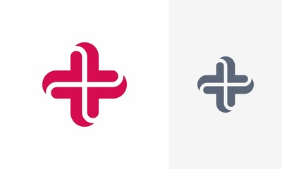 medical plus logo design. medical plus icon, logo design template