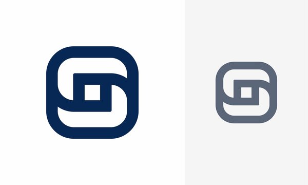 Letter S logo. Icon design. Template elements. Geometric abstract logos