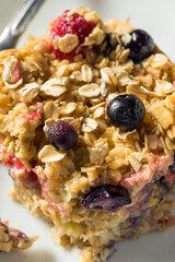 Homemade Sweet Baked Oatmeal Casserole