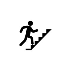 Fototapeta na wymiar stairs up icon