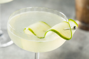 Boozy Refreshing Cold Saketini Cocktail