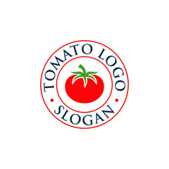 Tomato Logo Design Vector Template