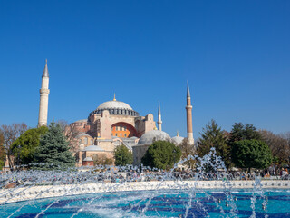 Naklejka premium Hagia Sophia Museum in Istanbul City, Turkey