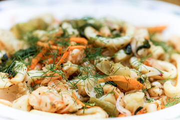 restaurant food on non isolated background 