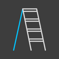 Garden stairs, stepladder vector icon