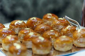 restaurant food on non isolated background 