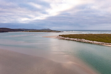 Fototapeta na wymiar Dooey beach by Lettermacaward in County Donegal - Ireland